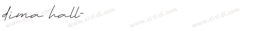 dima hall字体转换